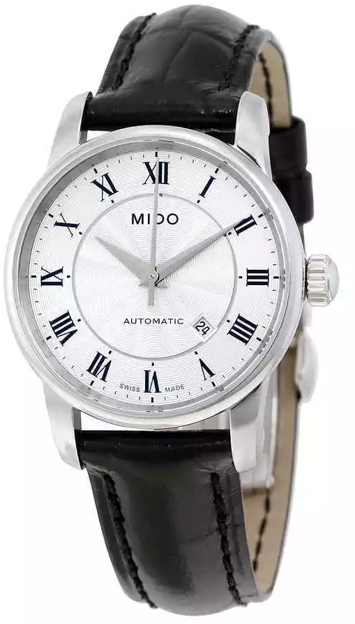 Mido Naisten kello M7600.4.21.4 Baroncelli Hopea/Nahka Ø29 mm