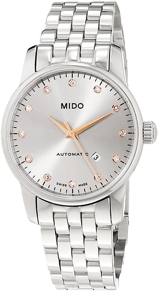 Mido Naisten kello M7600.4.67.1 Baroncelli Hopea/Teräs Ø29 mm