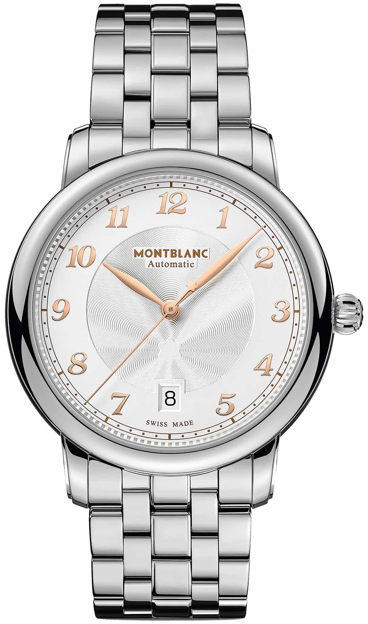 Montblanc Miesten kello 128685 Star Legacy Hopea/Teräs Ø39 mm