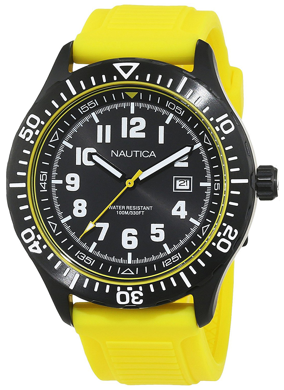 Nautica Miesten kello NAD13527G Analog Musta/Kumi Ø44 mm