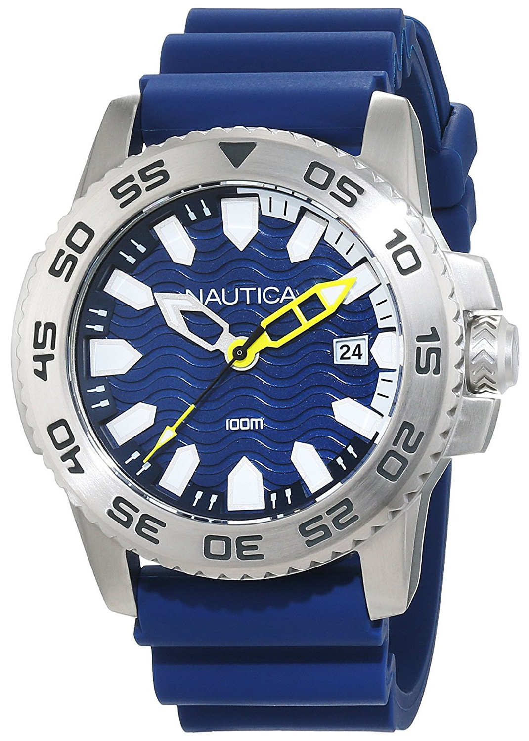 Nautica Miesten kello NAI12527G Analog Sininen/Kumi Ø42 mm