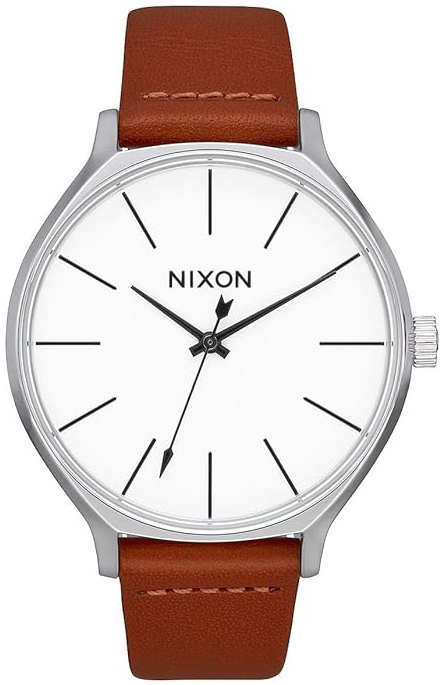 Nixon Naisten kello A12501113 The Clique Valkoinen/Nahka Ø38 mm