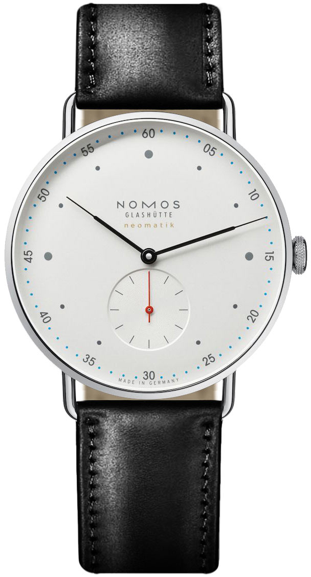 Nomos Glashütte Miesten kello N-1113 Metro Valkoinen/Nahka Ø38.5 mm