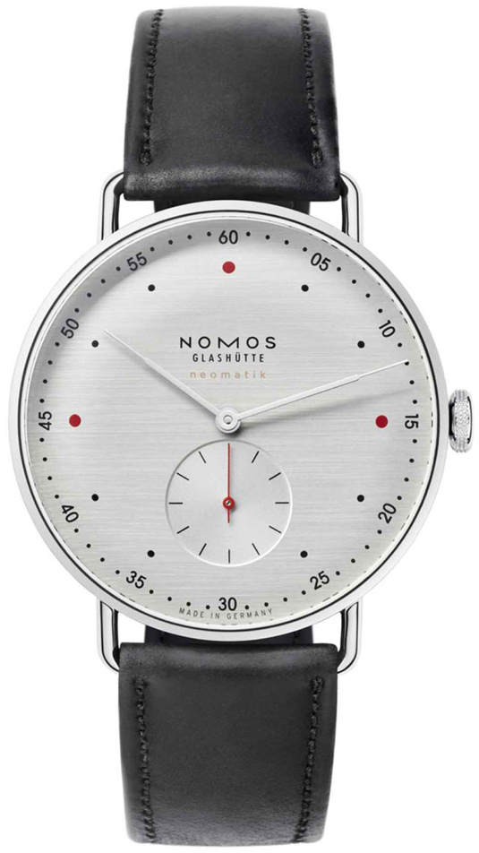 Nomos Glashütte Miesten kello N-1114 Metro Hopea/Nahka Ø38.5 mm