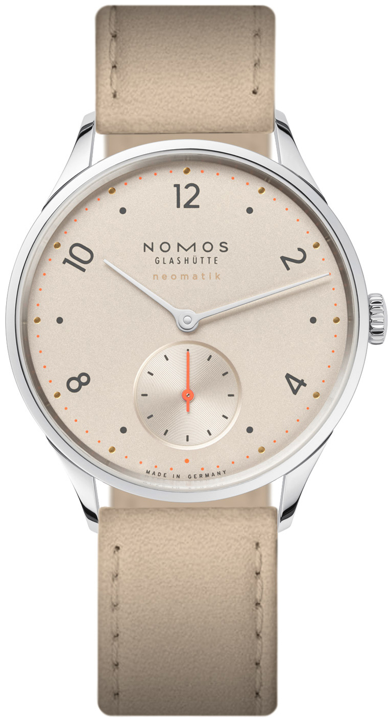 Nomos Glashütte Miesten kello N-1204 Minimatik Kerma/Nahka Ø35.5 mm