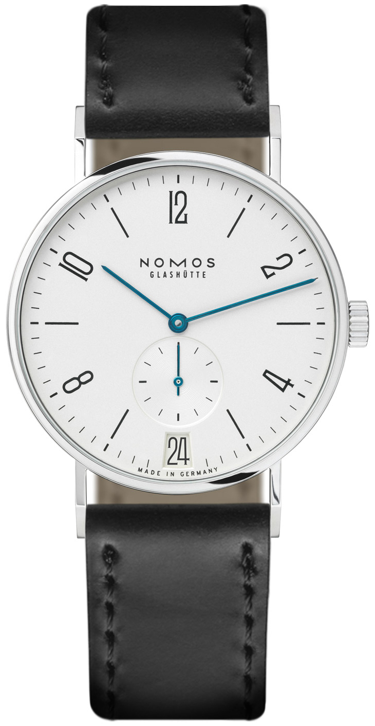 Nomos Glashütte Miesten kello N-130 Tangente Valkoinen/Nahka Ø37.5