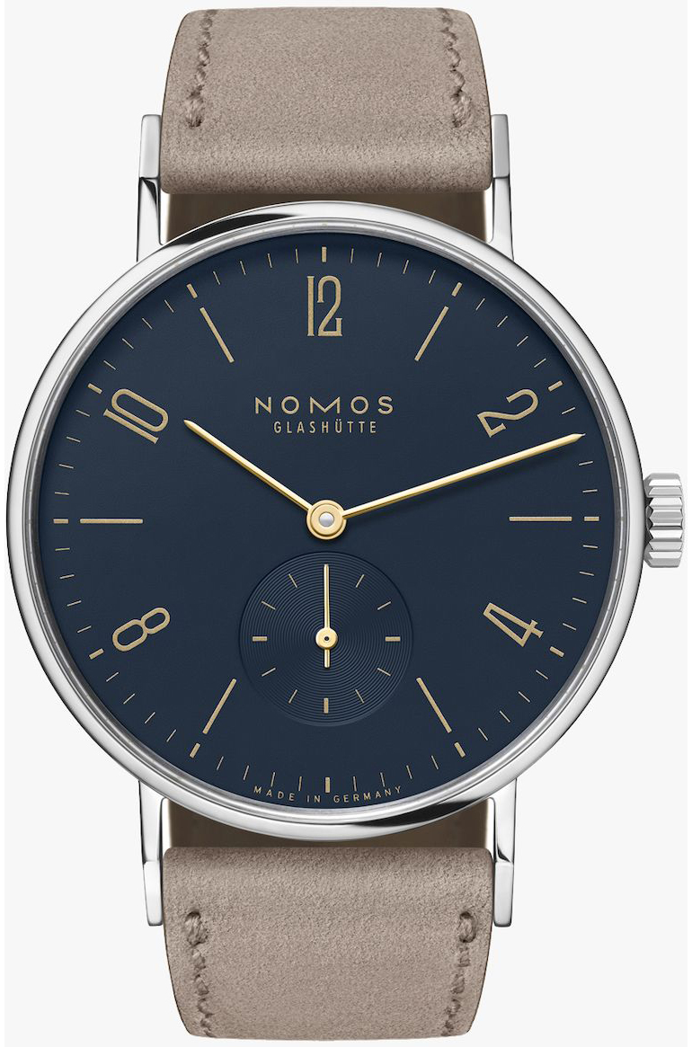 Nomos Glashütte N-133 Tangente Sininen/Nahka Ø35 mm