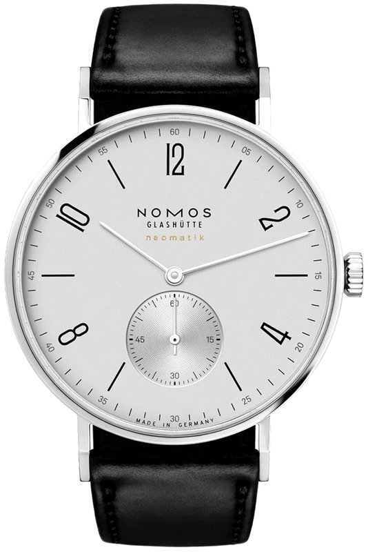 Nomos Glashütte Miesten kello N-144 Tangente Neomatik Hopea/Nahka