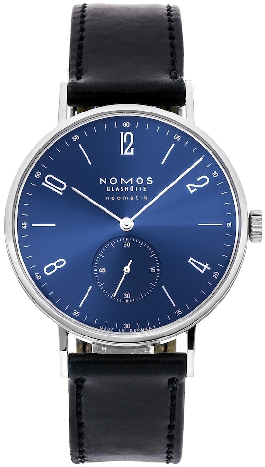 Nomos Glashütte Miesten kello N-145 Tangente Neomatik Sininen/Nahka