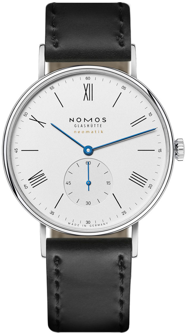 Nomos Glashütte N-250 Ludwig Valkoinen/Nahka Ø38.5 mm