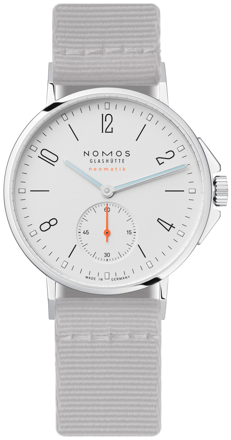 Nomos Glashütte N-560 Ahoi Valkoinen/Tekstiili Ø36.3 mm