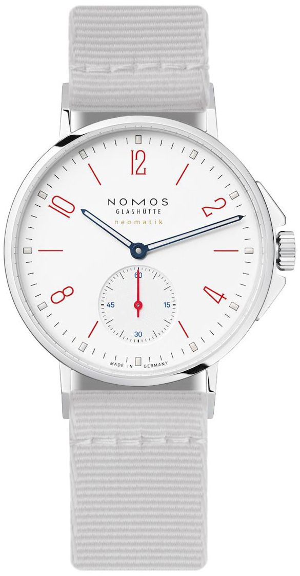 Nomos Glashütte N-564 Ahoi Valkoinen/Tekstiili Ø36.3 mm