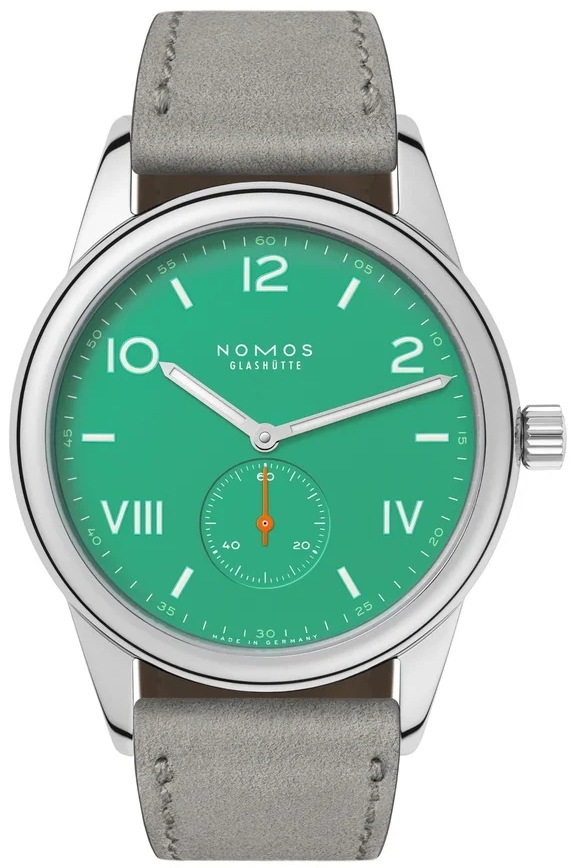 Nomos Glashütte Miesten kello N-726.GB Club Campus Vihreä/Nahka