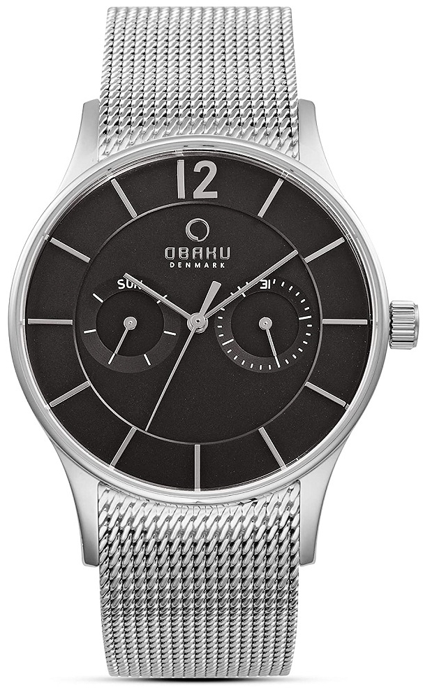 Obaku Miesten kello V175GMCBMC Vild Musta/Teräs Ø39 mm