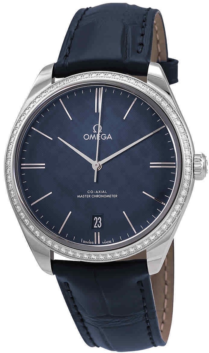 Omega Miesten kello 435.18.40.21.03.001 De Ville Tresor Sininen/Nahka