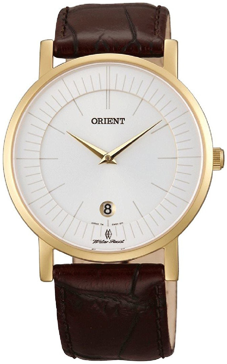 Orient 99999 Miesten kello FGW01008W0 Valkoinen/Nahka Ø38 mm