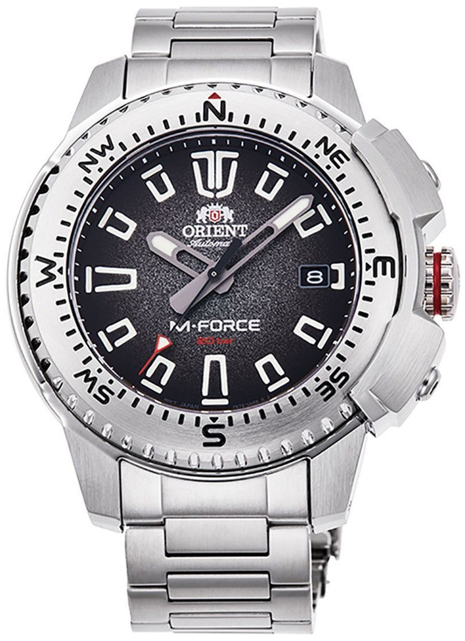 Orient M-Force Miesten kello RA-AC0N01B10B Musta/Teräs Ø45 mm