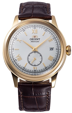 Orient Miesten kello RA-AP0106S30B Bambino Hopea/Nahka Ø38.4 mm