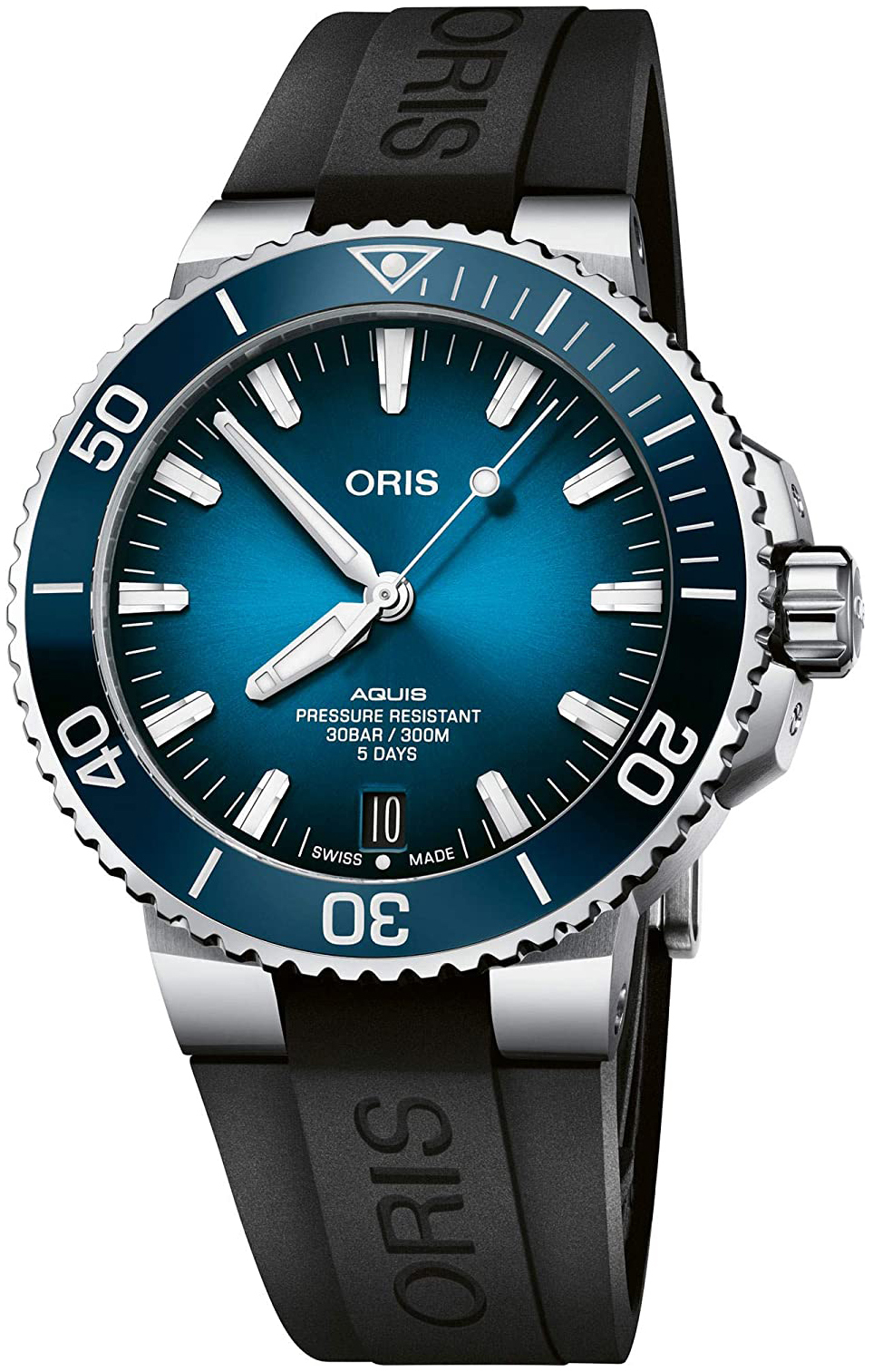 Oris Miesten kello 01 400 7763 4135-07 4 24 74EB Diving Sininen/Kumi