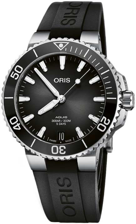 Oris Miesten kello 01 400 7769 4154-07 4 22 74FC Aquis Musta/Kumi