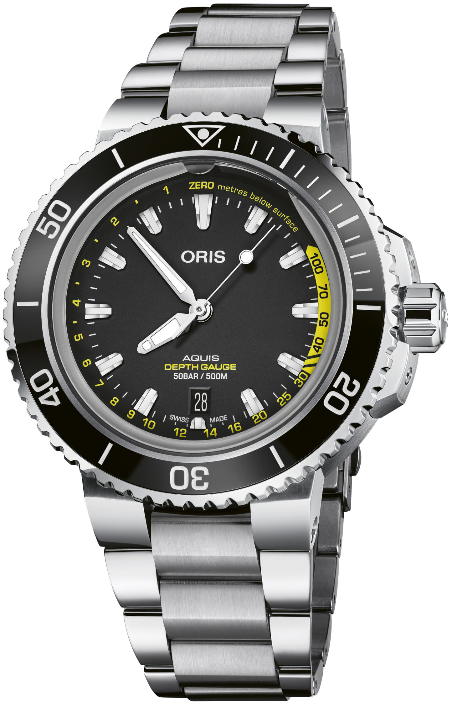 Oris Miesten kello 01 733 7755 4154-Set MB Diving Musta/Teräs Ø45.8