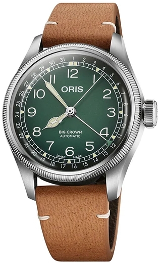 Oris 01 754 7779 4067-Set Big Crown Vihreä/Nahka Ø38 mm