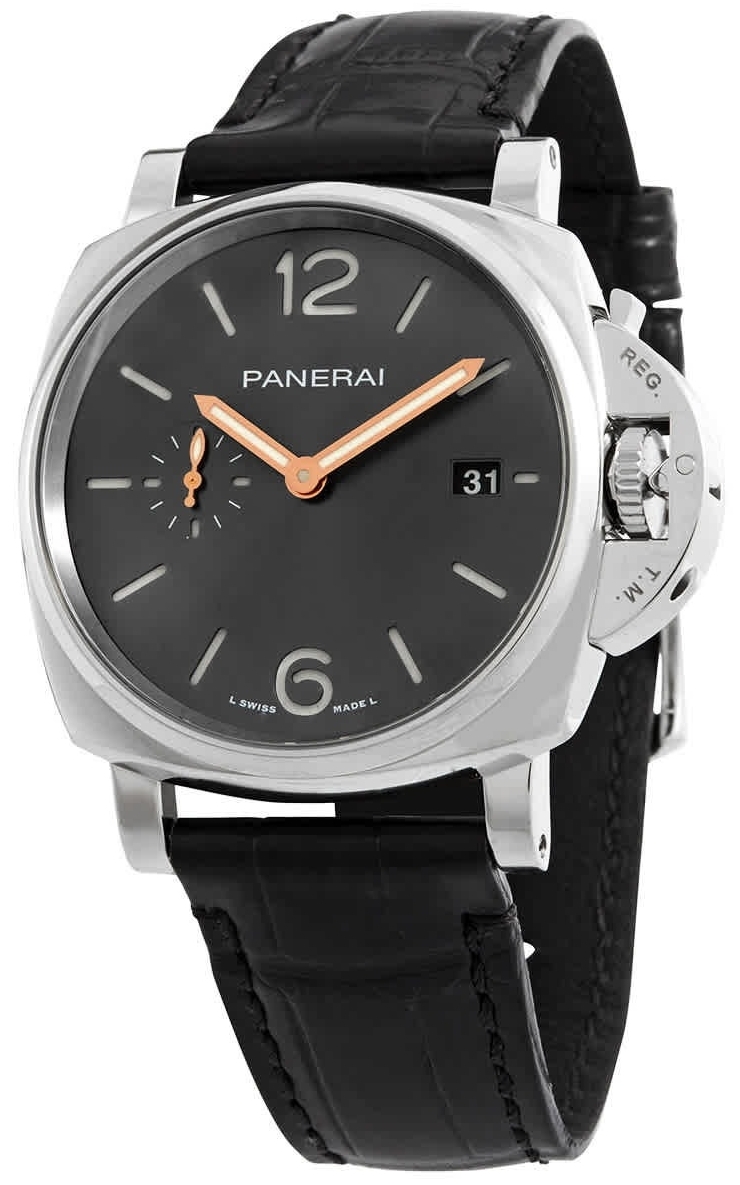 Panerai Miesten kello PAM01250 Luminor Harmaa/Nahka Ø42 mm