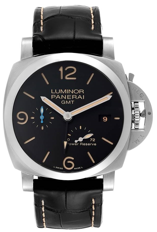 Panerai Miesten kello PAM01321 Luminor Musta/Nahka Ø44 mm