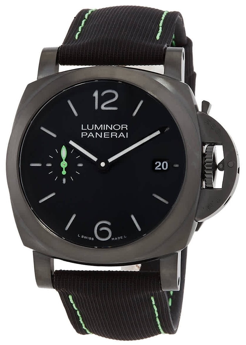 Panerai Miesten kello PAM01353 Luminor Musta/Tekstiili Ø40 mm