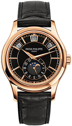 Patek Philippe Miesten kello 5205R/010 Complications Musta/Nahka Ø40