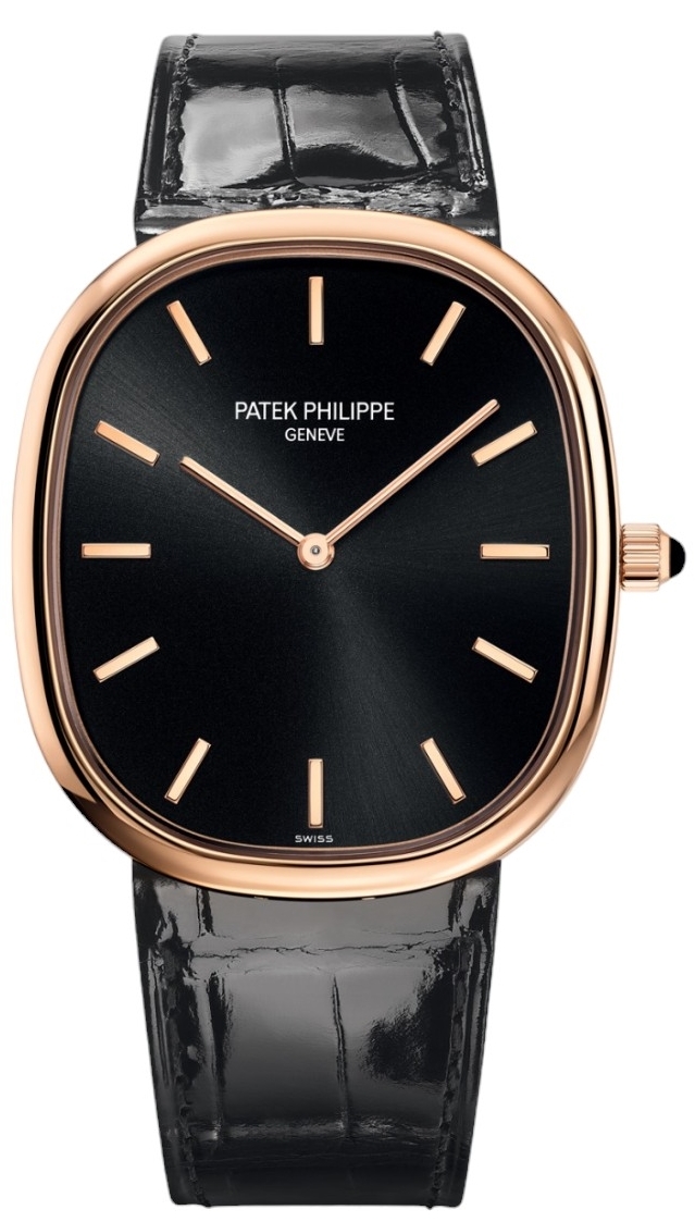 Patek Philippe Miesten kello 5738R-001 Golden Ellipse Musta/Nahka