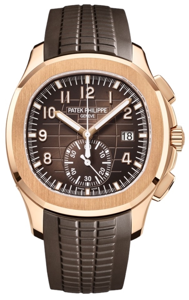 Patek Philippe Miesten kello 5968R-001 Aquanaut Ruskea/Kumi Ø42.2 mm