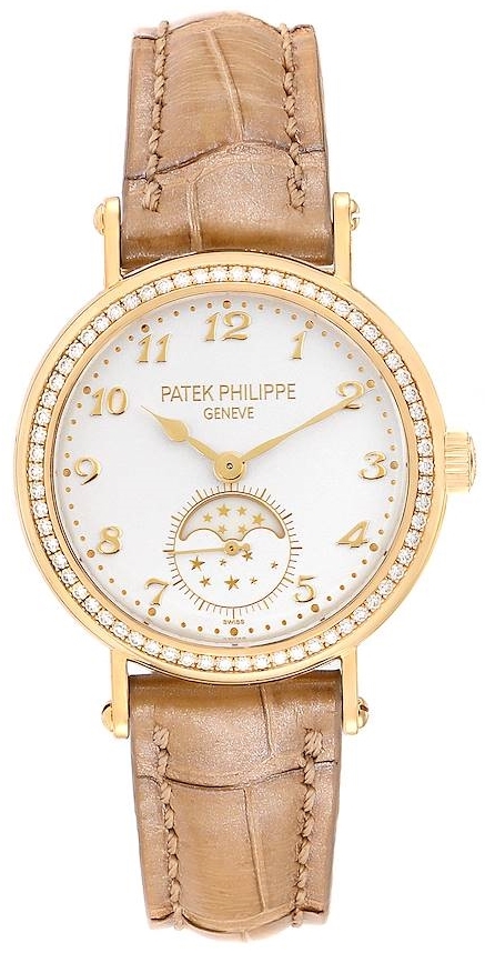 Patek Philippe Naisten kello 7121J/001 Complications Hopea/Nahka Ø33