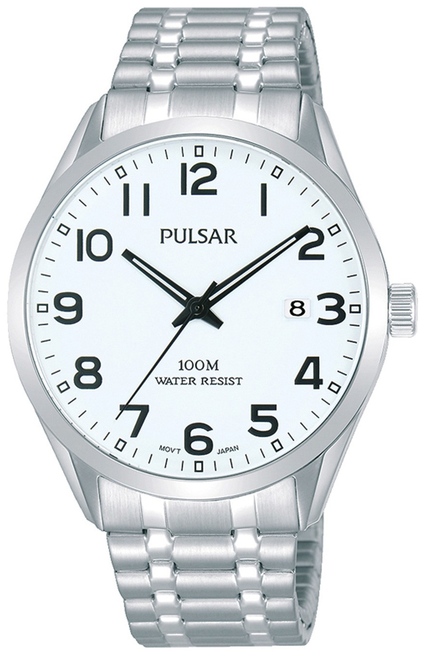 Pulsar 99999 Miesten kello PS9559X1 Valkoinen/Teräs Ø39 mm