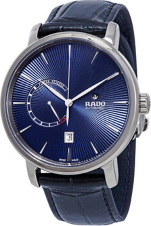 Rado Miesten kello R14138206 Diamaster Sininen/Nahka Ø43 mm