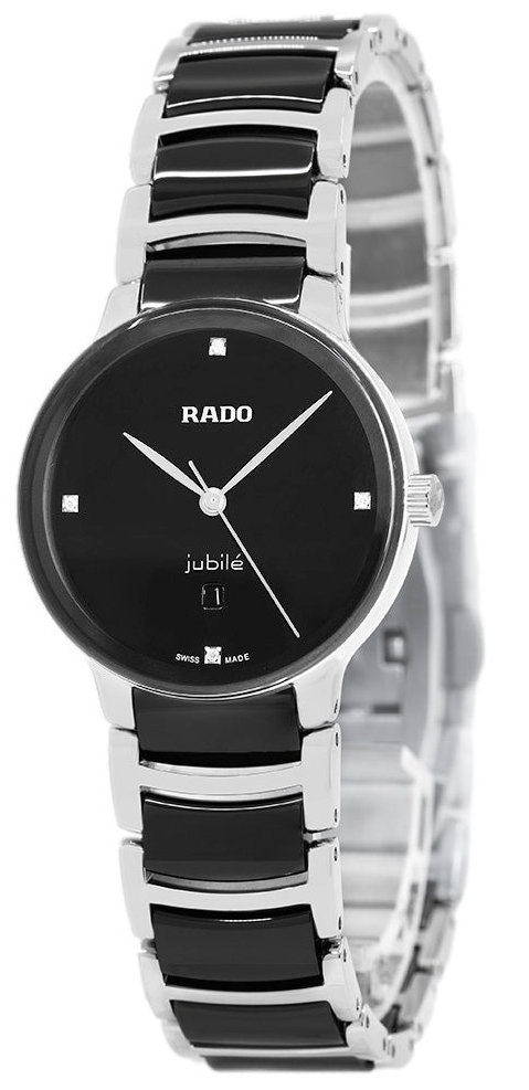 Rado Naisten kello R30026712 Centrix Musta/Keraaminen Ø30.5 mm