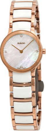 Rado Naisten kello R30186902 Centrix Valkoinen/Punakultasävyinen