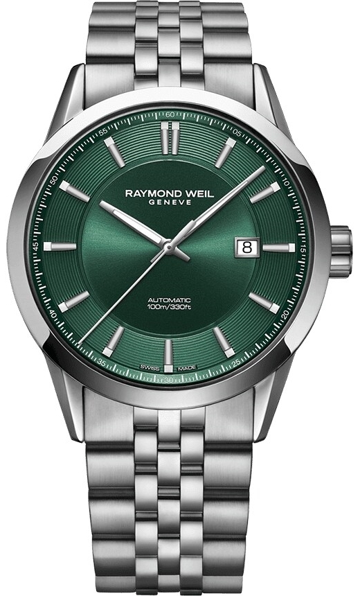 Raymond Weil Miesten kello 2731-ST-52001 Freelancer Vihreä/Teräs