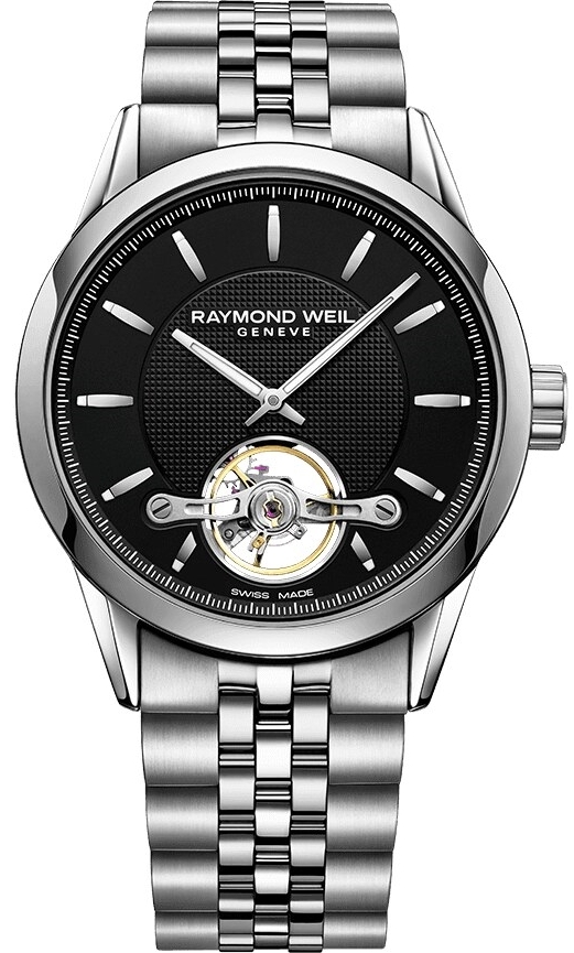 Raymond Weil Miesten kello 2780-ST-20001 Freelancer Musta/Teräs Ø42