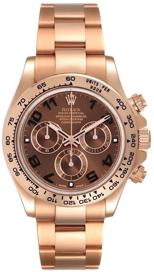 Rolex Miesten kello 116505-0013 Cosmograph Daytona Ruskea/Teräs Ø40