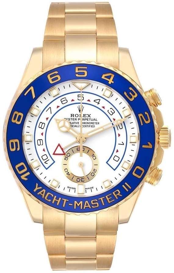 Rolex Miesten kello 116688-0002 Yacht-Master Valkoinen/18K