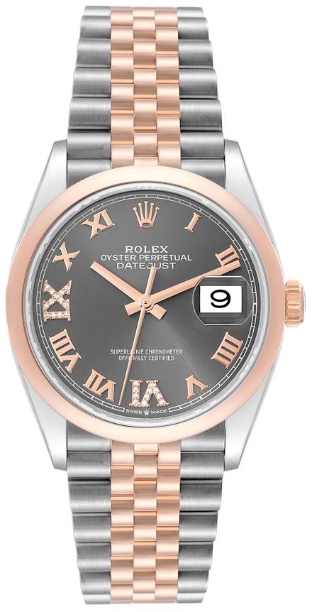 Rolex Miesten kello 126201-0023 Datejust 36 Harmaa/Teräs Ø36 mm