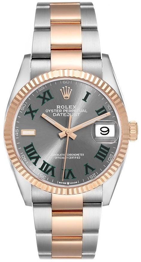 Rolex Miesten kello 126231-0030 Datejust 36 Harmaa/Teräs Ø36 mm