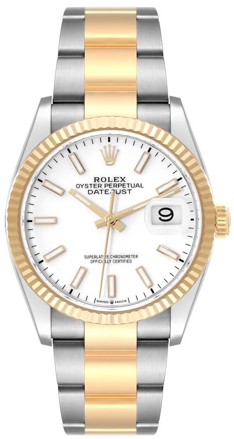 Rolex Naisten kello 126233-0020 Datejust 36 Valkoinen/18K keltakultaa