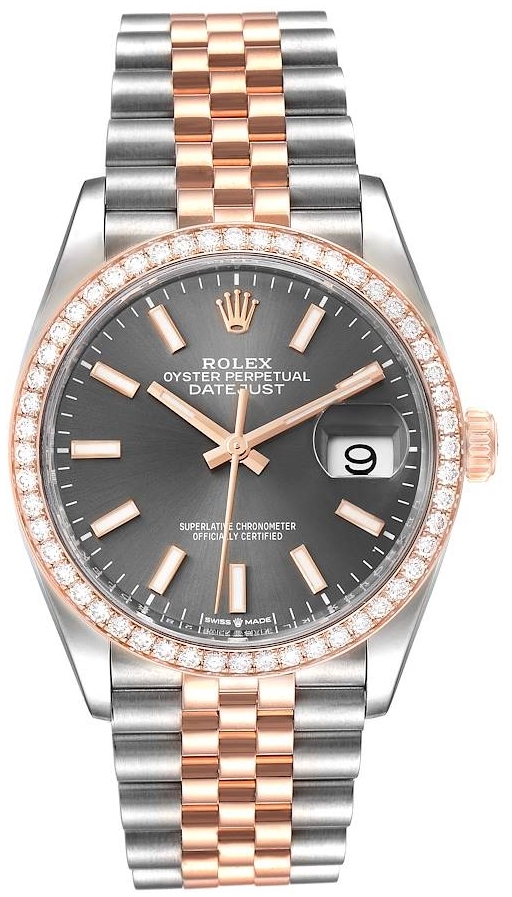 Rolex Miesten kello 126281RBR-0001 Datejust 36 Harmaa/Teräs Ø36 mm