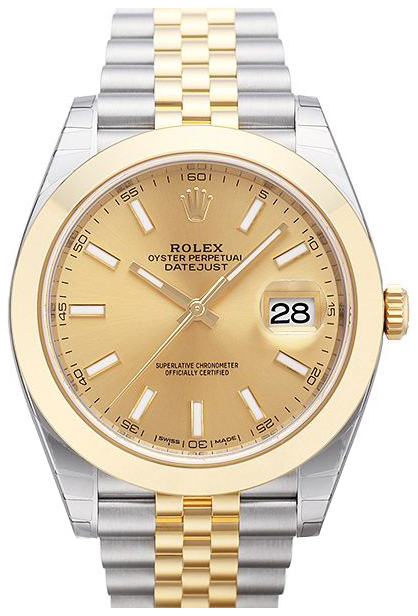 Rolex Miesten kello 126303-0010 Datejust 41 Kullattu/18K keltakultaa