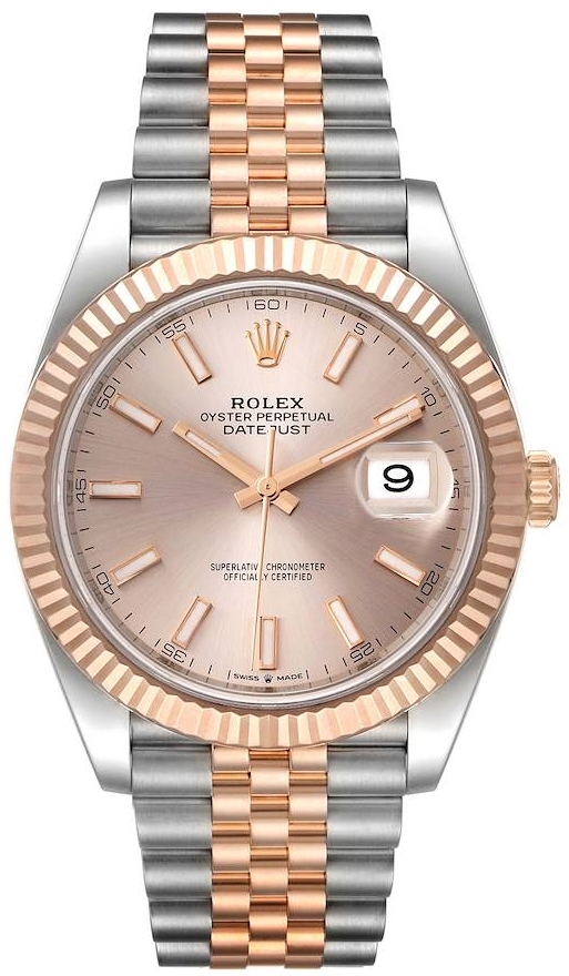 Rolex Miesten kello 126331-0010 Datejust41 Sundust/18K punakultaa