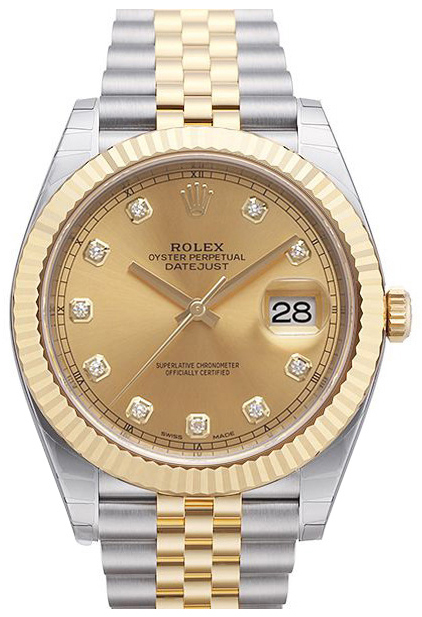 Rolex Miesten kello 126333-0012 Datejust 41 Kullattu/18K keltakultaa