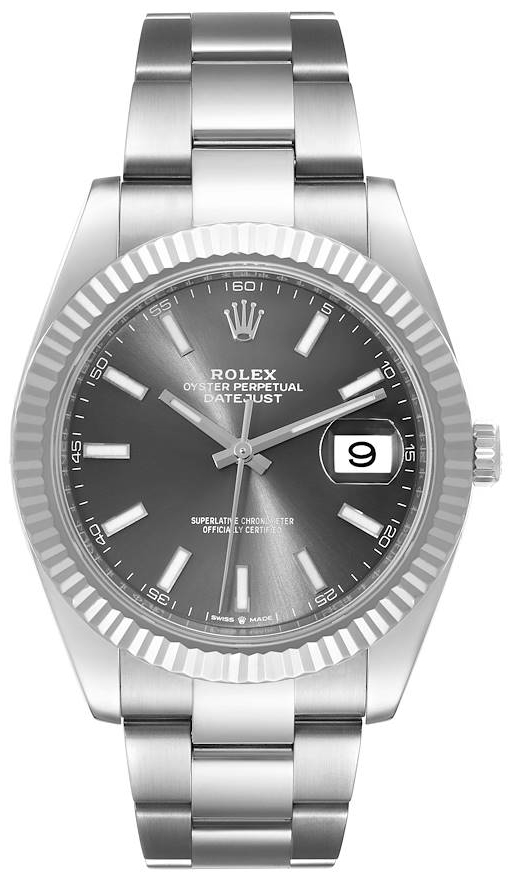 Rolex Miesten kello 126334-0013 Datejust 41 Harmaa/Teräs Ø41 mm