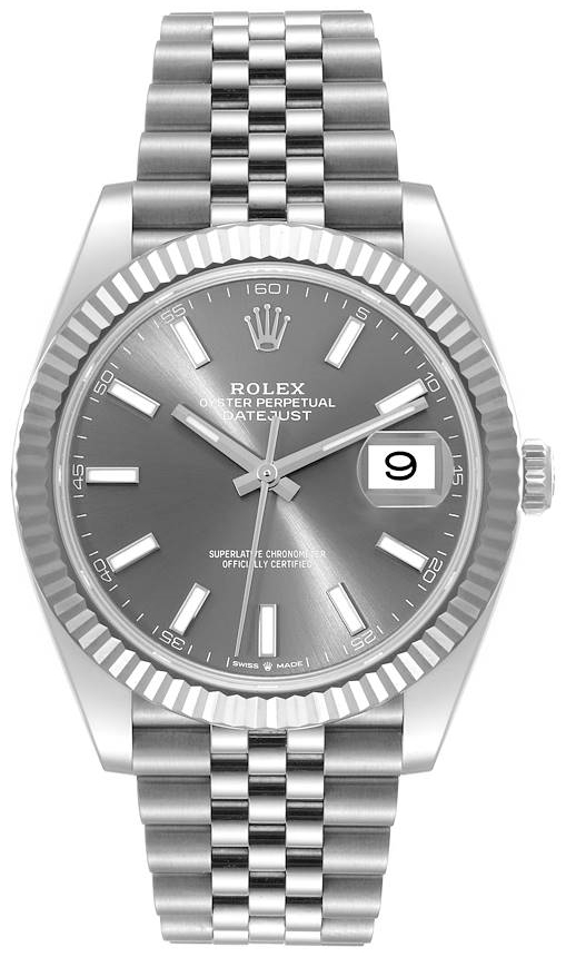 Rolex Miesten kello 126334-0014 Datejust 41 Harmaa/Teräs Ø41 mm